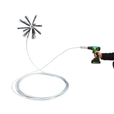 Portable Brush Cleaning Tool Drill Duct Cleaner